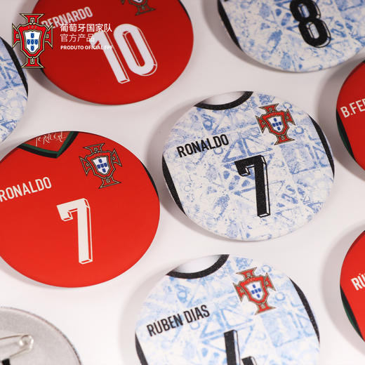 【官方正版】葡萄牙国家队 | 球衣印号款徽章吧唧主客场球迷周边C罗 商品图3