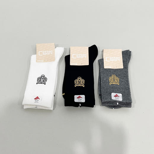 【特价】【39元4双】女士中长筒棉袜时尚棉袜印花简约袜子精梳棉袜【2212101】 商品图1