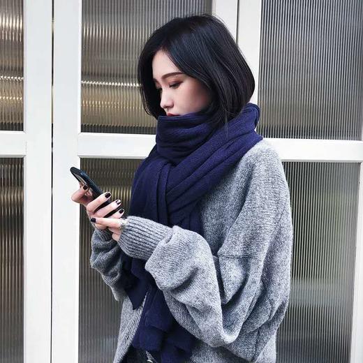 【贴身保护，暖心同行！】韩版仿羊绒围巾，两用长款，保暖柔软，情侣同款百搭。多色选择，韩版气质，手工测量，既适合女性和情侣，又能满足软妹子的少女心！ 商品图3