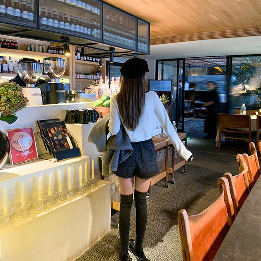 【129元任选2件】现货！高腰百搭黑色小香风短裤 商品图4