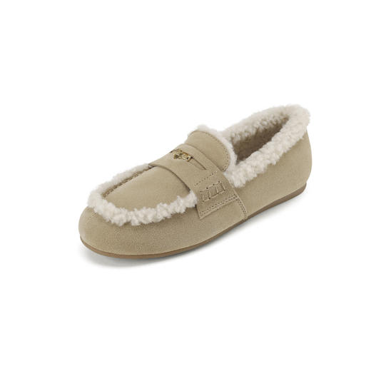 westory2024年秋冬新款休闲风厚底平跟舒适百搭毛毛鞋S24DM85111 商品图3