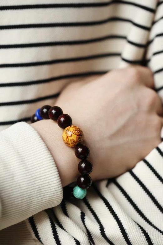 小叶紫檀原创【心清】手串12mm，14颗 商品图4