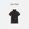 COCO ZONE 美式立领短袖打底衫简约显瘦T恤CC1D2576 商品缩略图1