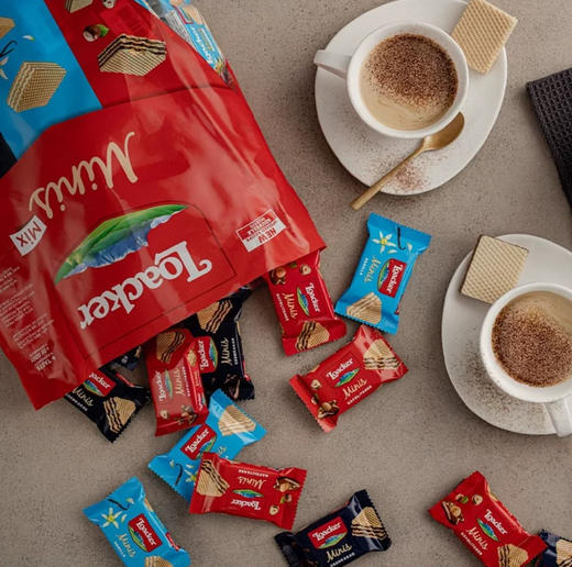 意大利Loacker莱家混合迷你巧克力威化饼独立包装80包-800g（版本随机发） 商品图1