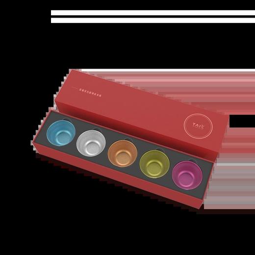 TAIC太可纯钛杯功夫茶具五福礼盒套装5个装家用简约 HP 商品图3