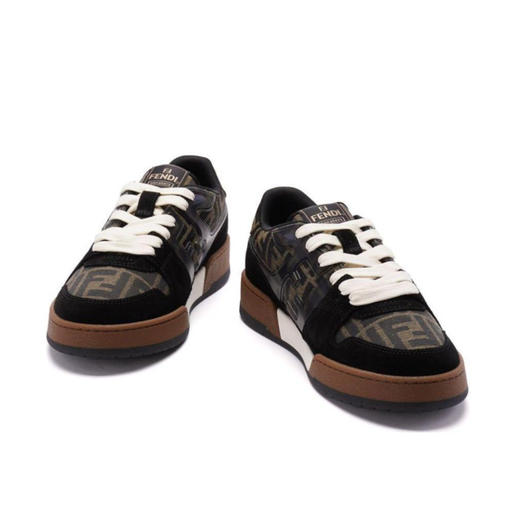 FENDI芬迪 Match 小牛皮 圆头系带 低帮 板鞋（HC） 商品图7