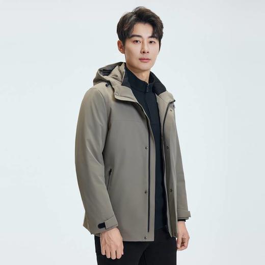 圣得西男装可脱卸羽绒内胆连帽羽绒服2462041706 商品图3