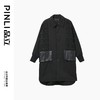 PINLI品立裁魂2024冬季新款翻领中长款棉服男士潮牌宽松棉衣外套BC243105108 商品缩略图3