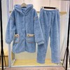 秋冬珊瑚绒保暖家居服连帽套装【21R41323】 商品缩略图4