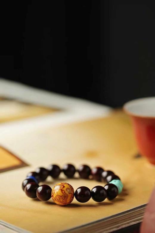 小叶紫檀原创【心清】手串12mm，14颗 商品图2