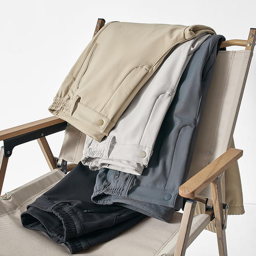 幸运鹿情侣款防泼水束脚抓绒裤558 商品图1