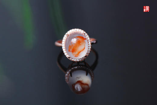 【燕婉】南红冰飘戒指 商品图0