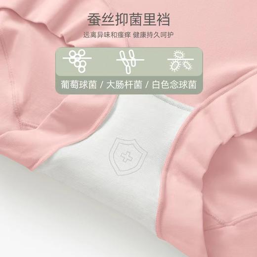 荣光精选【高腰60s全棉女士内裤四条】60支新疆长绒棉 蚕丝抗菌内档 高腰收腹提臀 两种款式（宽腰/窄腰）独立包装 商品图3