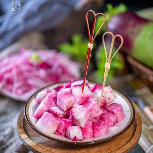 李家一亩田&冰激凌水果萝卜，白绿紫三色，脆甜爽口，水分足，嘎嘣脆，无辛辣 比水果还好吃的萝卜  净重4斤送1斤（实发净5斤） 商品图6