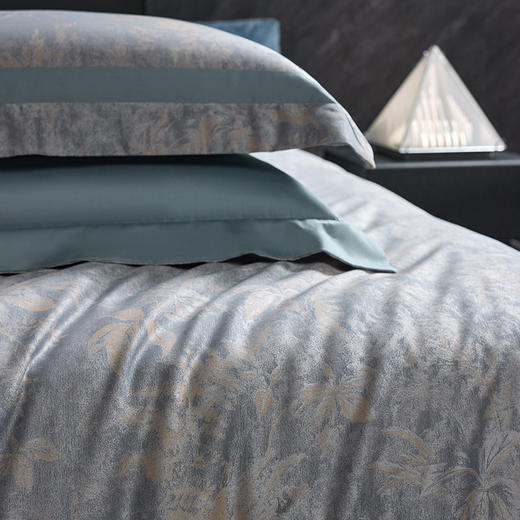 高奢品140支贡缎匹马棉色织提花四件套 欧世复购轻奢风套件 商品图7