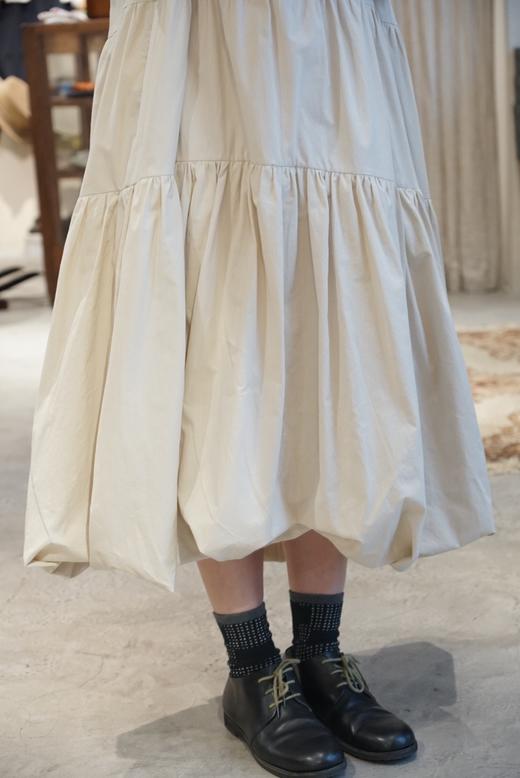 ECOLE DE CURIOSITES 宽松廓形的三层抽褶连衣裙 商品图14