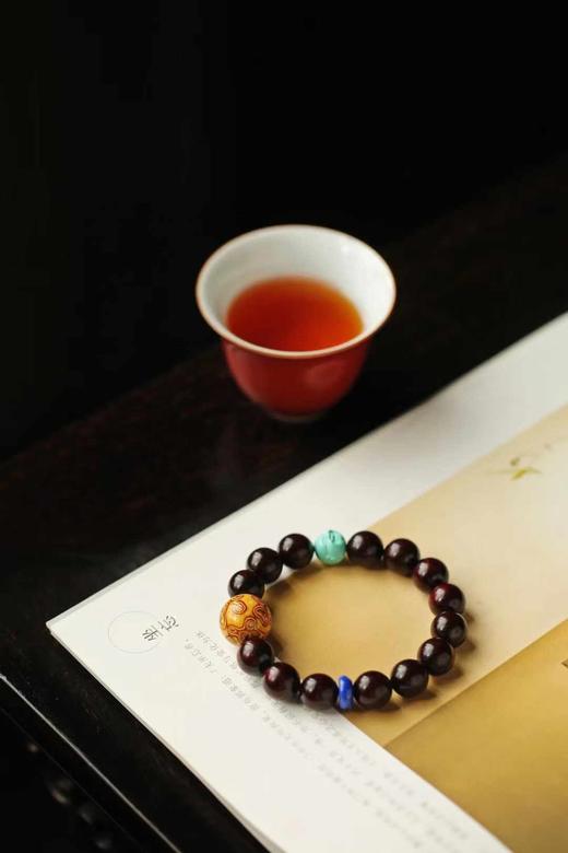 小叶紫檀原创【心清】手串12mm，14颗 商品图3