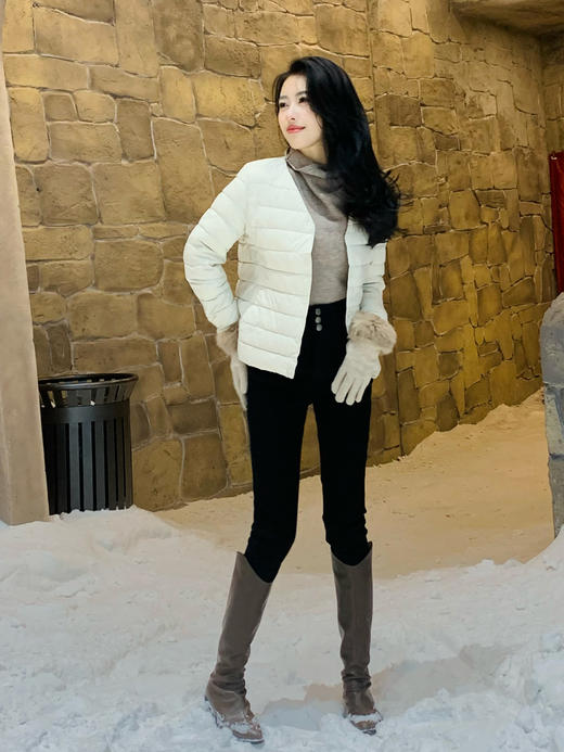 【百图lulu定制】【筷子腿牛仔裤】内里磨毛  弹力 小脚牛仔裤 商品图11