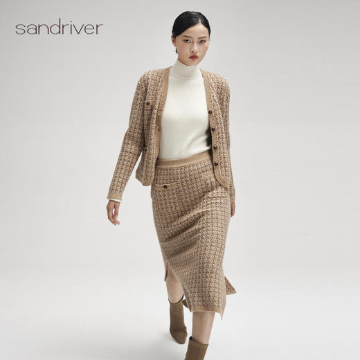 西藏羊绒小香风短裙SJF96W253N 商品图4