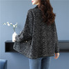 CC-10-6019气质秋冬翻领厚大衣外套女短款2024新款休闲洋气开衫宽松 商品缩略图2