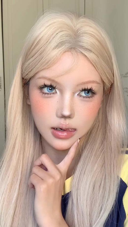 Clairecolor 半年抛美瞳 白金芬蓝 直径14.2mm着色13.6mm 商品图6