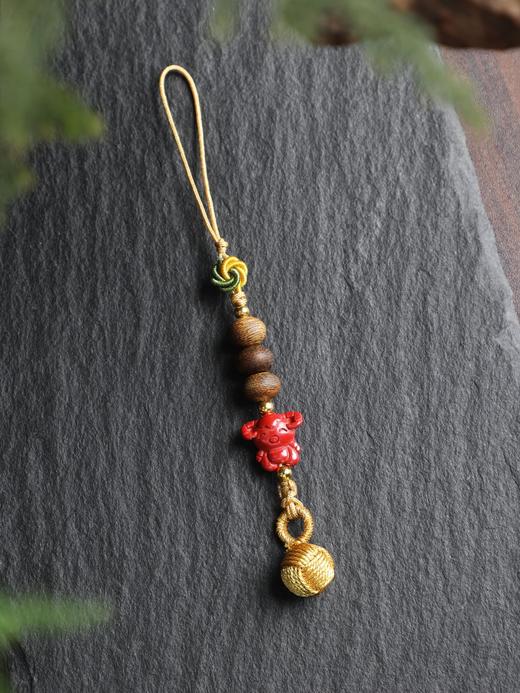 十二生肖挂件朱砂沉香创意饰品手机挂件 商品图1