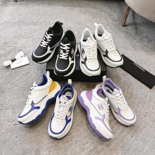 香奈儿24C度假系列小香金属休闲运动鞋金银角大王（HC） 商品图0