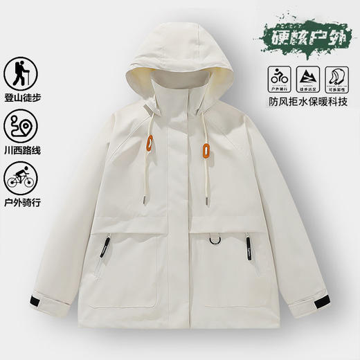 幸运鹿 黄亦玫同款平替防泼水户外风衣963518D 商品图2