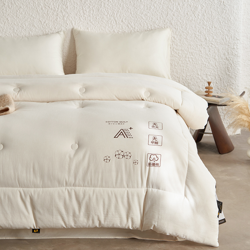 【热卖推荐】自然醒棉朵-全棉A类医用级脱脂棉花被100%新疆长绒棉阿克苏棉花冬被棉絮棉被春秋被FM