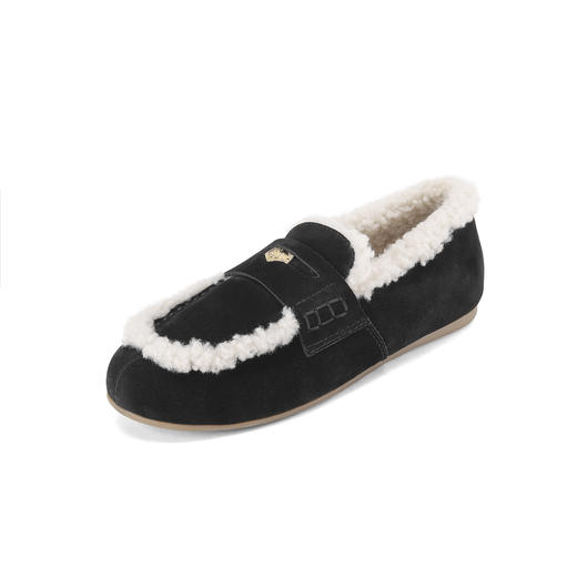 westory2024年秋冬新款休闲风厚底平跟舒适百搭毛毛鞋S24DM85111 商品图1