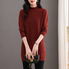 CC-103-9225中长款毛衣女遮屁股2024新款秋冬妈妈半高领内搭厚款配大衣打底衫 商品缩略图1