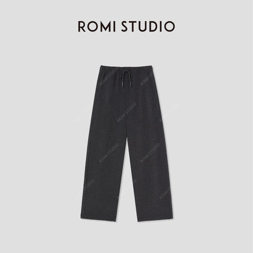 ROMI STUDIO“温暖已至” 桑蚕丝绵羊毛加绒加厚休闲裤 RW24WX80934 商品图0