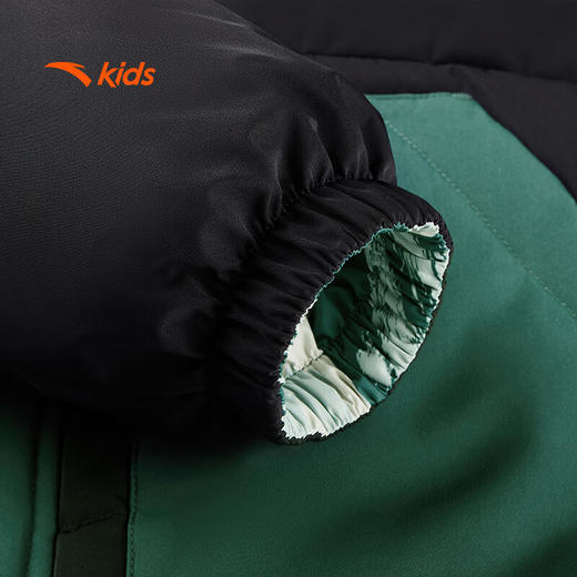 安踏儿童羽绒服男小童2024冬季三防保暖抗寒双面穿羽绒服352441906 商品图3