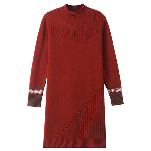 CC-101-92408中长款毛衣女秋冬内搭配大衣针织衫百搭时尚洋气羊毛打底衫厚 商品图4