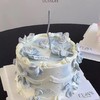 【💕想念💕】蓝色立体裱花蛋糕 商品缩略图0