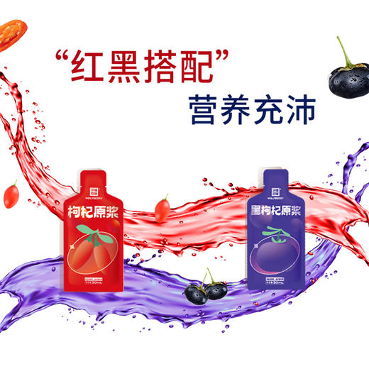 沃福百瑞1+1青海黑枸杞汁宁夏红枸杞汁组合· 商品图4