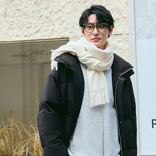 棉仓357815014-宽松版50D无胆防绒立领超长款木拉羽绒服 商品图0