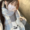 【暖意融融，点亮冬日】新品JK围巾，百搭甜美的新款围巾，格子花纹给人髙级感，冬季必备保暖之选。特别适合女性学生搭配，让你在校园中更具魅力。学生必备，女性必买！ 商品缩略图11