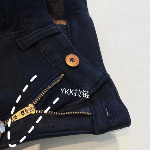 【秒变大长腿】（预售3-7天）加厚高腰修身微喇裤显腿长加绒小黑裤女牛仔裤秋冬新款女装 商品图3