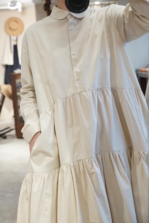 ECOLE DE CURIOSITES 宽松廓形的三层抽褶连衣裙 商品图12