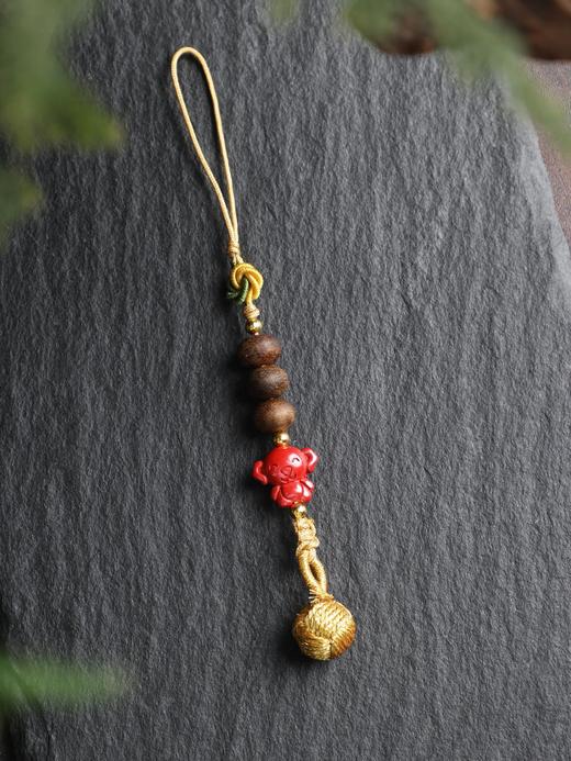 十二生肖挂件朱砂沉香创意饰品手机挂件 商品图2