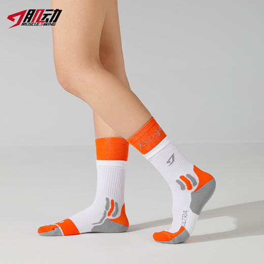 632肌动双袜口运动袜女中高帮健身瑜伽袜马拉松跑步袜户外登山徒步袜 商品图6