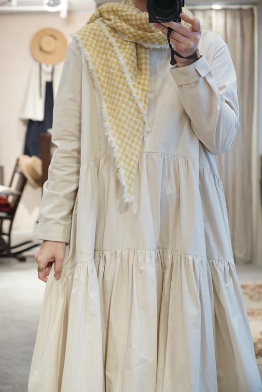 ECOLE DE CURIOSITES 宽松廓形的三层抽褶连衣裙 商品图10