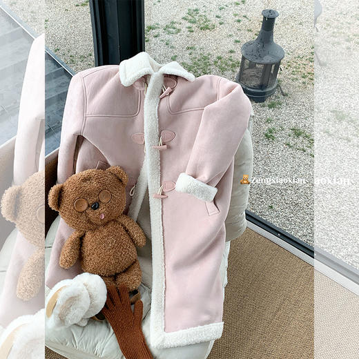 <曾小咸推荐>新品现货秒杀！卖完下架不再补 ！微信粉丝打折价！！ 皮毛一体中长款毛呢大衣 日常429.99/件 立减210 秒杀219.99/件！！ 商品图3