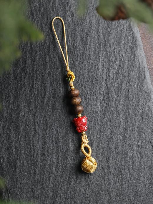 十二生肖挂件朱砂沉香创意饰品手机挂件 商品图9