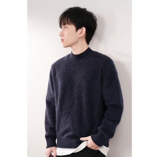 西子/【温暖】牦牛绒柔软亲肤半高领保暖男款毛衣毛衫/MSTGL003 商品图2