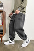 徐太浪设计感水洗烧花运动卫裤男秋冬内里磨毛保暖运动裤大码长裤 商品缩略图4