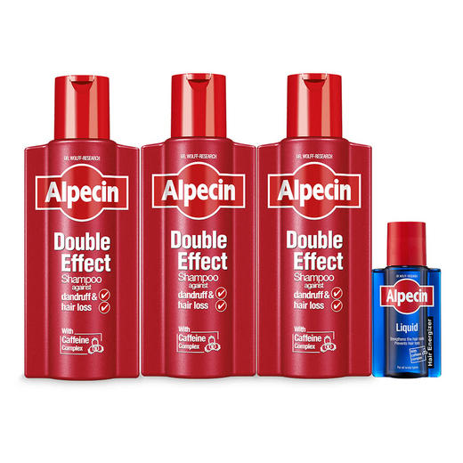 MM 山姆 欧倍青（Alpecin）德国进口 双效去屑防脱洗发水套装 375ml*3+75ml*1 商品图1