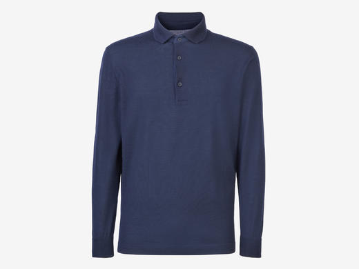 Sease - Polo Neck F18 - Navy Blue - 男装 - 针织衫 - 海军蓝 商品图0