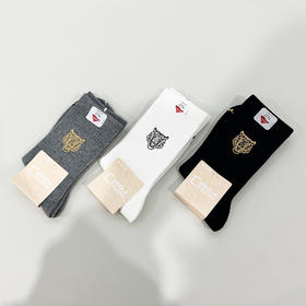 【特价】【49元4双】男士中长筒棉袜时尚棉袜印花简约袜子精梳棉袜【2211101】